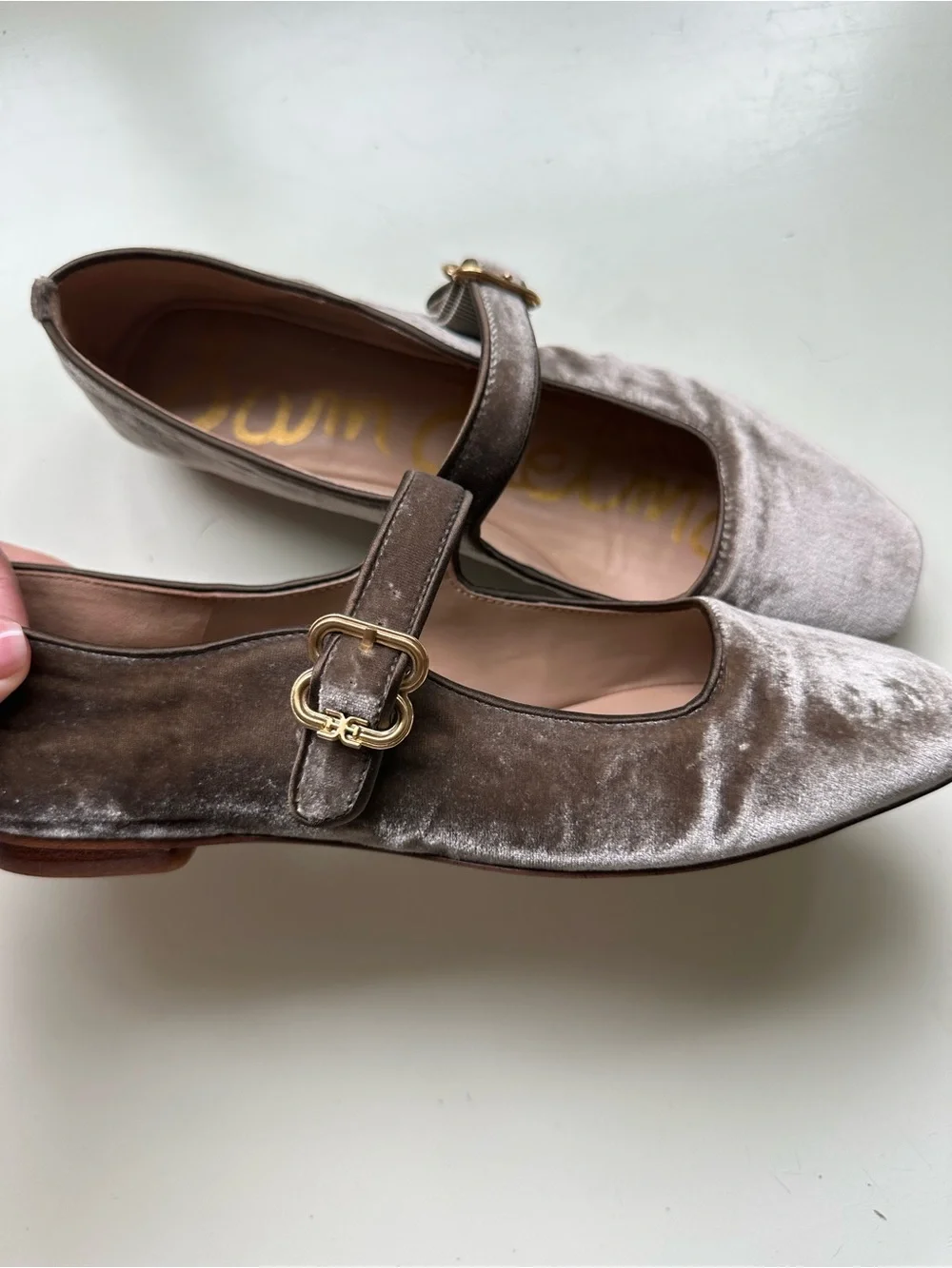 Sam Edelman Velvet Mary Jane Flats